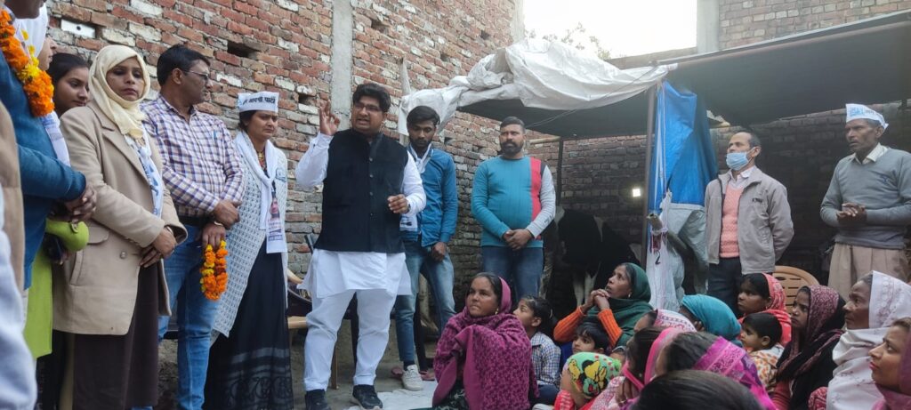 रांघड़वाला ओर सुनहरा में आम आदमी पार्टी के सादाब का धुंआधार प्रचार,,,