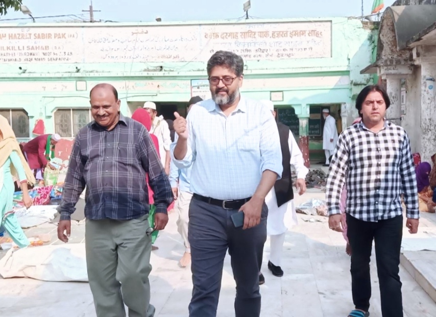 वक्फ सीईओ अहमद इकबाल अपने कार्यकाल में दूसरी बार कलियर दरगाह कार्यालय पहुंचे,,,,
