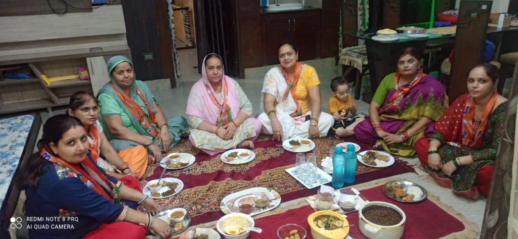 भाजपा महिला मोर्चा पूर्वी मंडल की पदाधिकारियों ने मोटे अनाज को अपने खाने में सामिल करने को प्रोत्साहित के लिये किया आयोजन,,,
