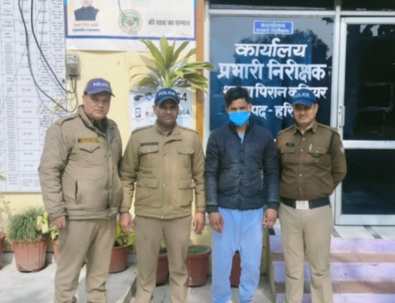 फरार चल रहे गौकशी के आरोपी को एक जिंदा गाय के साथ गिरफ्तार कर कलियर पुलिस ने भेजा जेल,,,