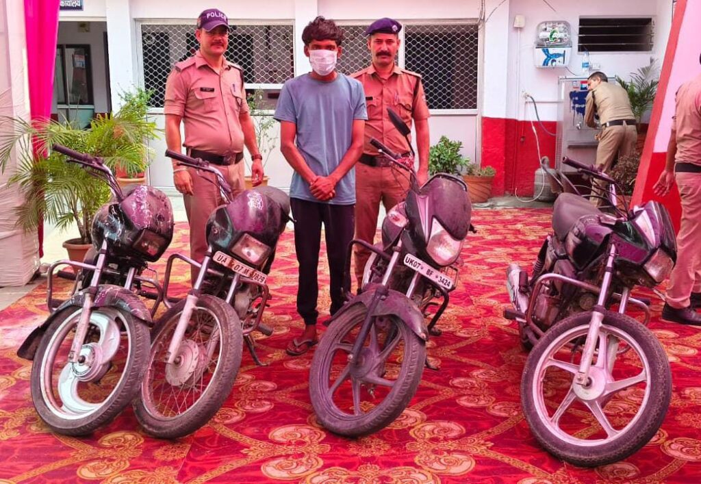 कोतवाली ज्वालापुर पुलिस ने वाहन चोर गिरोह के एक शातिर सदस्य को किया गिरफ्तार ,,,