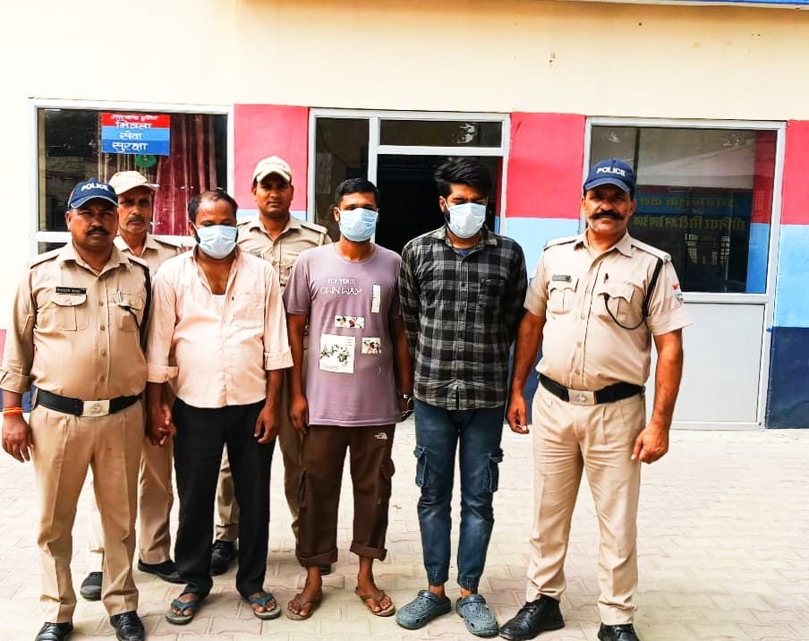 किसानों के खेतों से मोटर चोरी कर उन्हें बेचकर मुनाफा कमाने वाले गैंग का मंगलौर पुलिस ने किया पर्दाफाश,,,