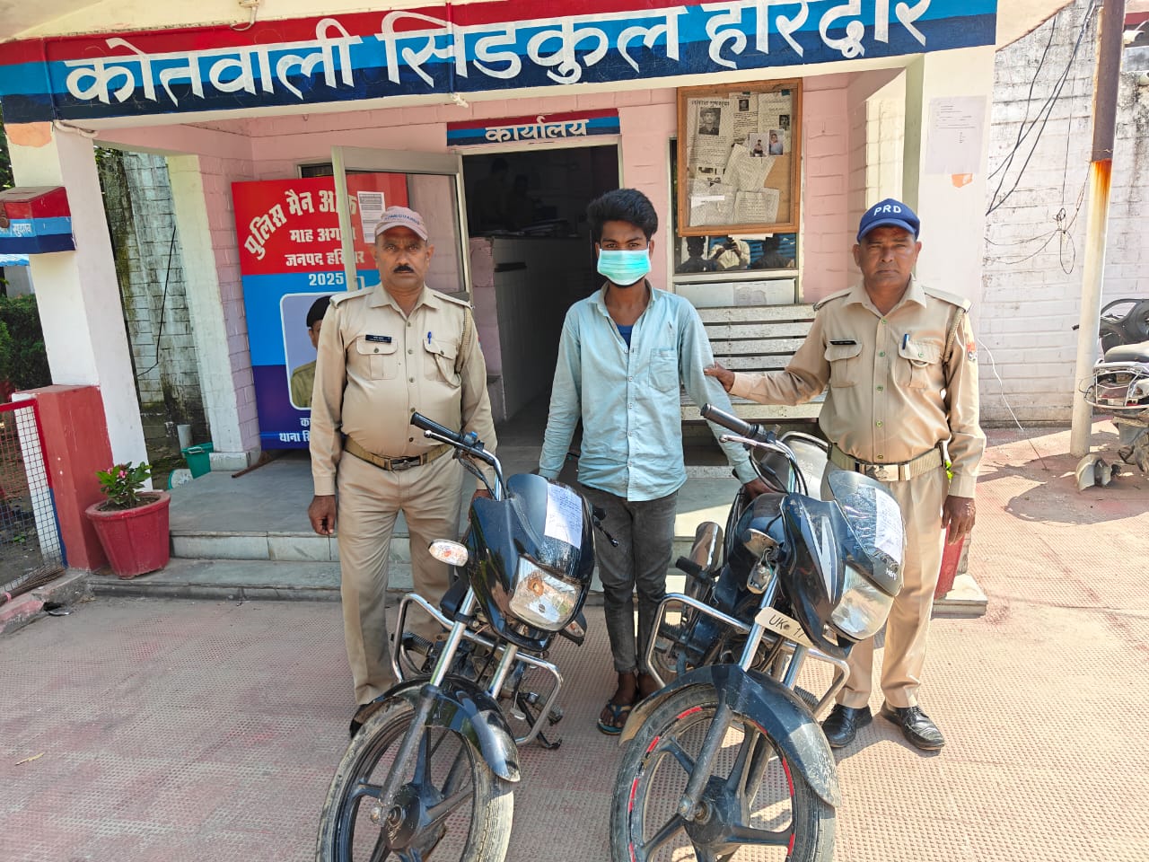 सिडकुल पुलिस ने वाहन चोरी की घटनाओं पर लगाम कसते हुए एक शातिर चोर को दबोचा,,,
