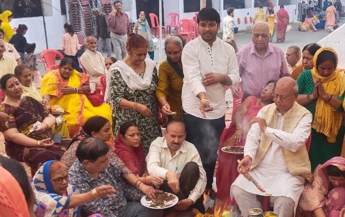 गोपाष्टमी के अवसर पर गौ पूजन के लिए गौशाला सभा में उमड़ी श्रद्धालुओं की भारी भीड़,,,