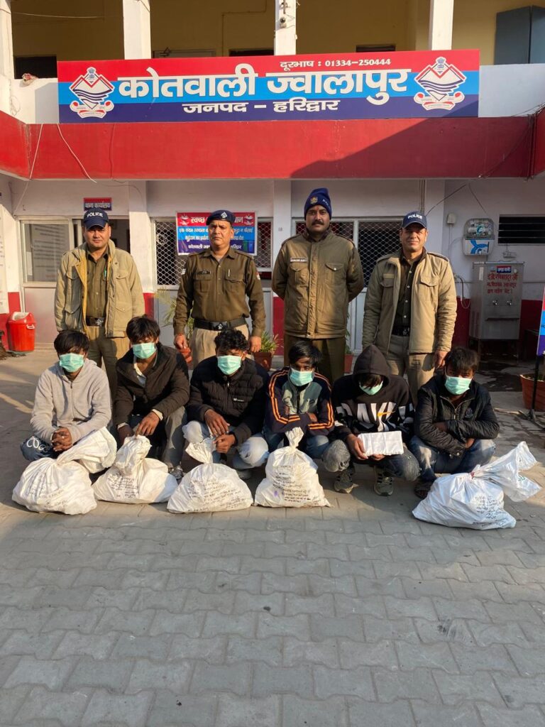 ज्वालापुर में जरायम पेशेवरों की धरपकड़ को रात भर छापेमारी, छह गिरफ्तार…