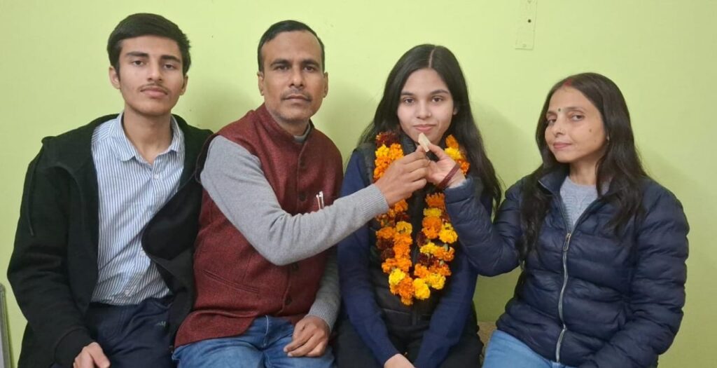 बीएचईएल हरिद्वार में वरिष्ठ अभियंता के पद पर तैनात बृजेश कुमार की बेटी जिज्ञासा ने नीट 2025 की परीक्षा में की सफलता हासिल,,,