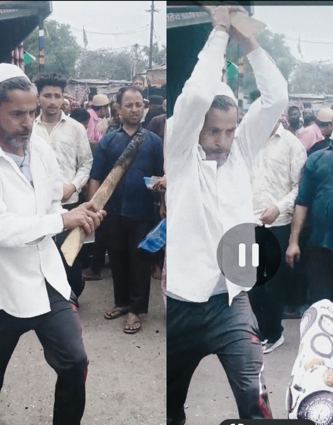 अवैध अतिक्रमण कर बनाई पैसे लेकर लंगर बनाने की दुकान पर लंगर लेने वाले जायरीन(श्रद्धालु) के साथ दुकानदार के व्यक्ति ने की जली हुई लकड़ी से पिटाई,वीडियो वायरल,,,