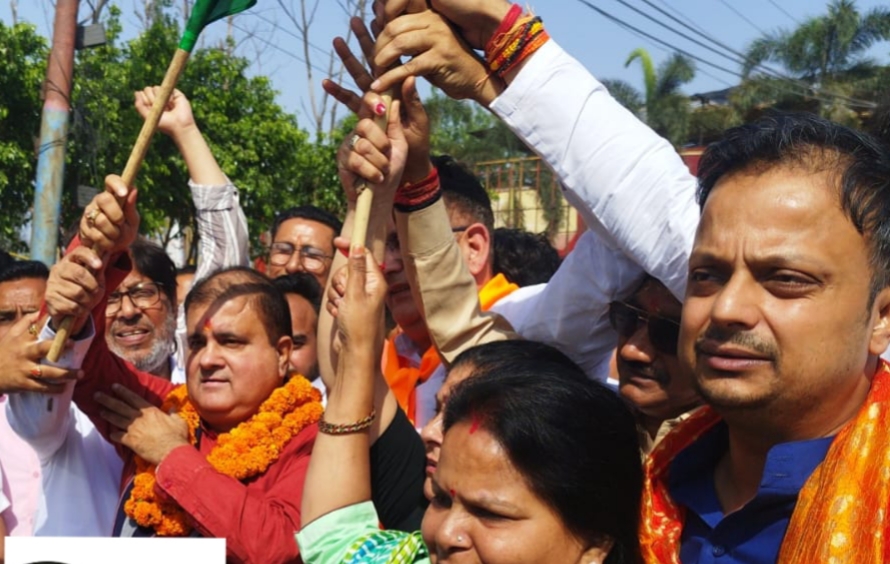 मंगलौर से खाटू श्याम धाम के लिए बीस बसों को हरी झंडी दिखाकर भाजपा प्रदेश अध्यक्ष ने किया रवाना,,,
