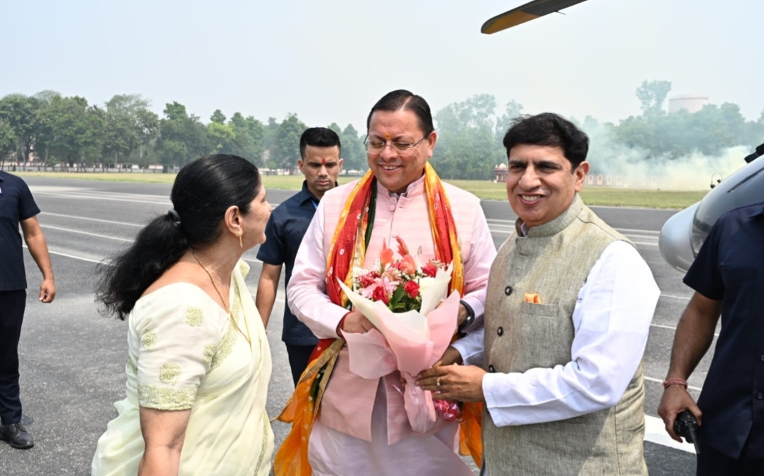 रुड़की पहुँचे मुख्यमंत्री पुष्कर सिंह धामी ,,,