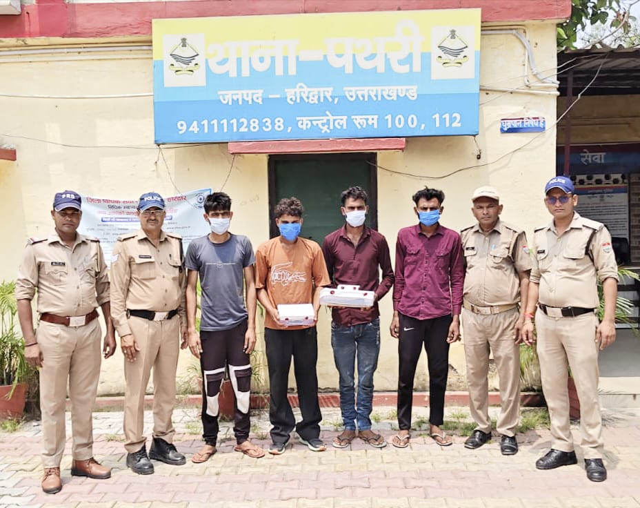 थाना पथरी क्षेत्र में तमंचे के बल पर महिला से सामूहिक दुष्कर्म और लूट की सनसनीखेज वारदात का हरिद्वार पुलिस ने पर्दाफाश करते हुए चारों आरोपियों को किया गिरफ्तार,,,