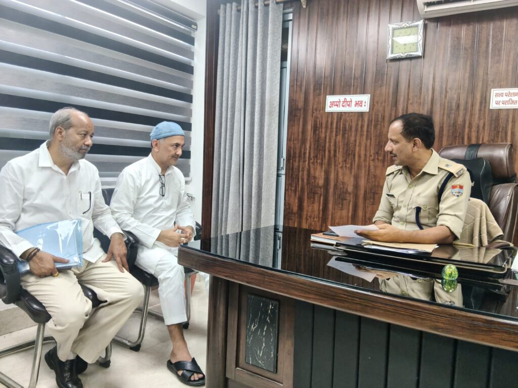 SIR में फर्जी आपत्तियों करने वालों को चिन्हित कर सुसंगत धाराओं में मुकद्दमा दर्जने की मांग ,कांग्रेस विधायक काजी निजामुद्दीन व चैयरमेन ने SP देहात से की शिकायत,,,