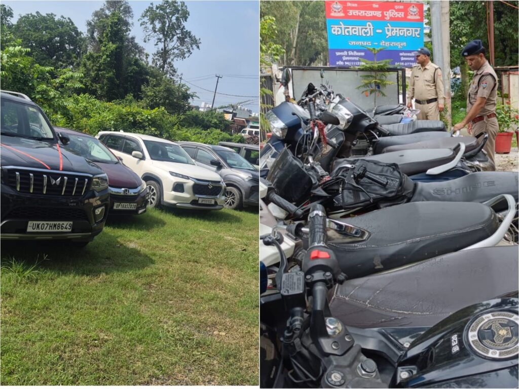 प्रेमनगर क्षेत्र में सड़क पर अराजकता फैलाने और यातायात नियमों की धज्जियां उड़ाने वालों पर दून पुलिस ने कसा शिकंजा,,,