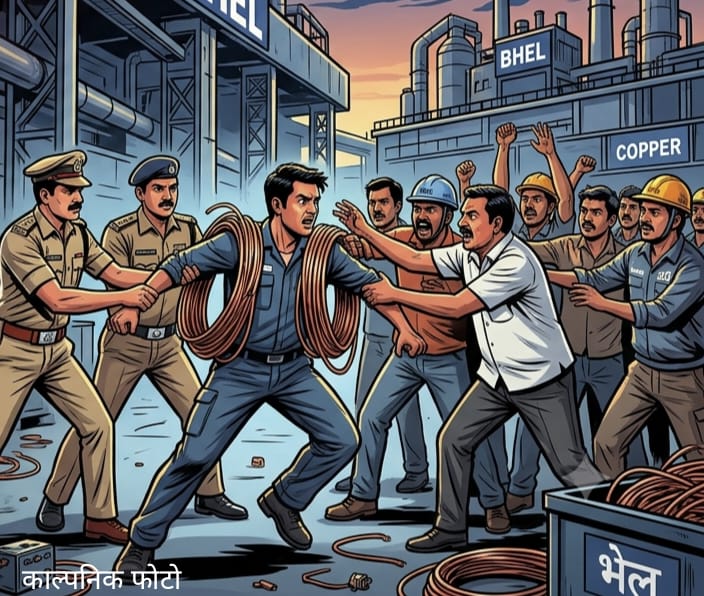 भेल जैसे संवेदनशील औद्योगिक प्रतिष्ठान के भीतर कॉपर चोरी का खेल आया सामने,660 मेगावाट जनरेटर की कॉपर बार के टुकड़े गायब होने की जांच में सीआईएसएफ ने एक स्थायी और एक संविदा कर्मचारी को संदिग्ध परिस्थितियों में पकड़ा,,,