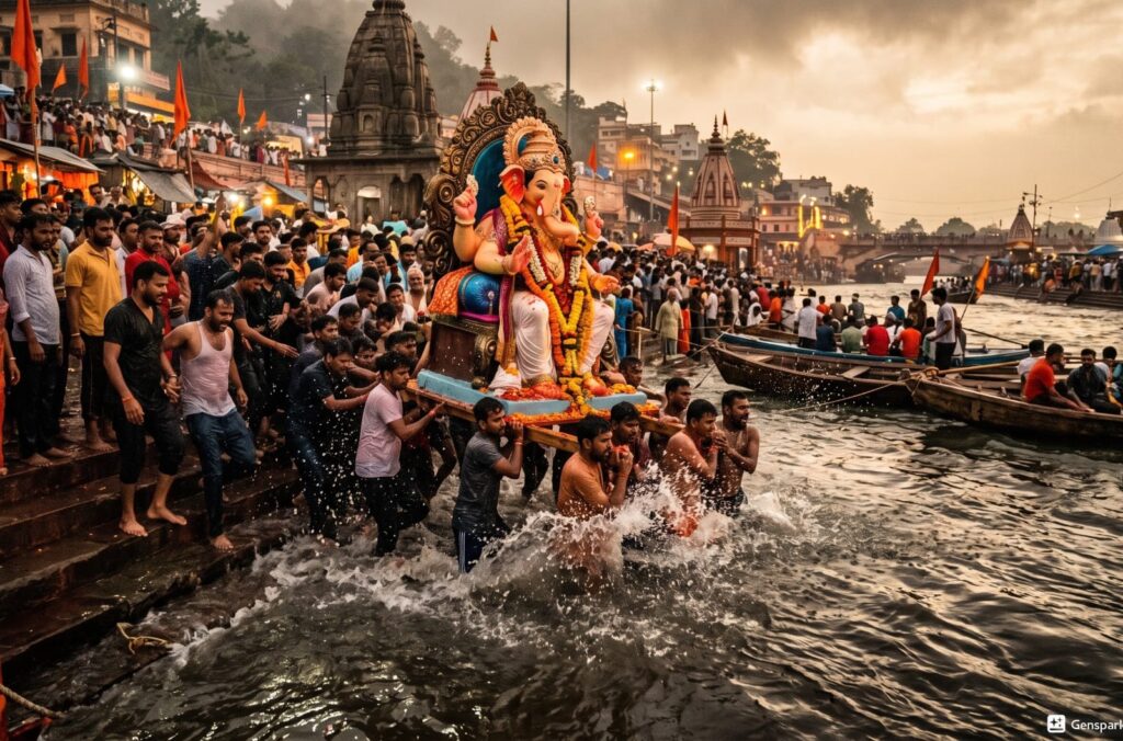 हरकी पैड़ी के सामने धोबीघाट के पास गणपति प्रतिमा विसर्जित करते समय 16 वर्षीय किशोरी गंगा के तेज बहाव की चपेट में आकर बही,,,