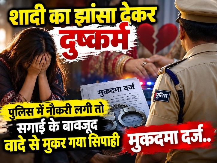 शादी का भरोसा देकर युवती से दुष्कर्म करने और सगाई के बावजूद शादी से इन्कार करने के आरोप में सिविल लाइंस कोतवाली पुलिस ने एक सिपाही के खिलाफ मुकदमा दर्ज
